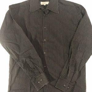 Black pinstriped vintage shirt